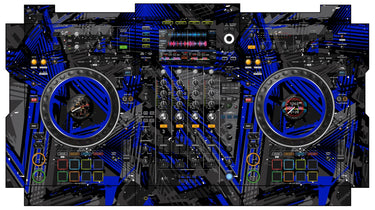 Pioneer DJ XDJ XZ Skin Ridge Blue